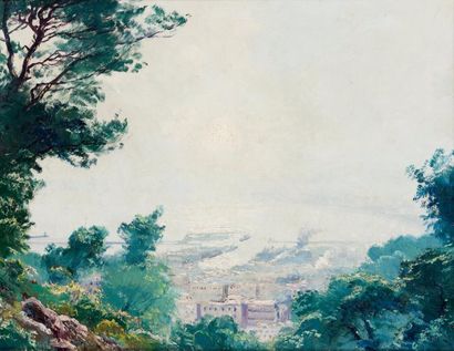Pierre FAGET-GERMAIN (1890-1961) Vue d’Alger...
