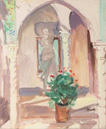 Jean LAUNOIS (1898-1942) Intérieur mauresque...