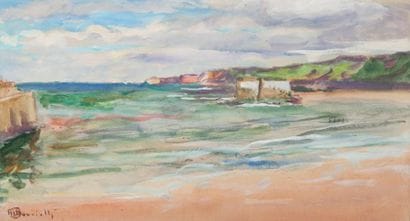 Maurice BOUVIOLLE (1893-1971) Bord de mer...