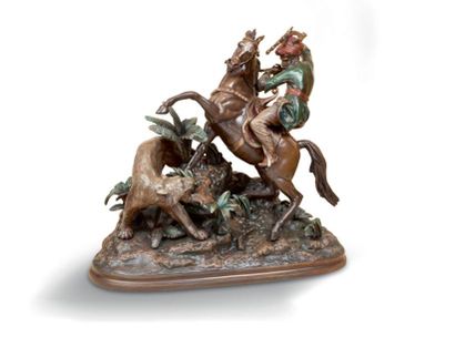 Ecole Orientaliste (XXème siècle) Cavalier...
