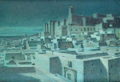 Tancrède BASTET (1858-1942) Clair de lune...