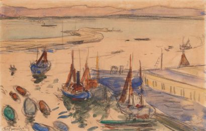 Maurice BOUVIOLLE (1893-1971) Port d’Alger,...