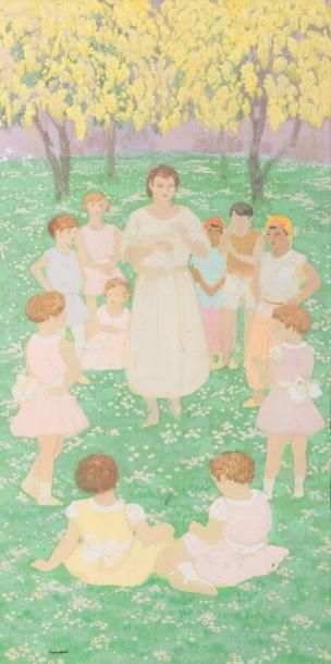 Léon CARRE (1878-1942) Au printemps, Algérie...