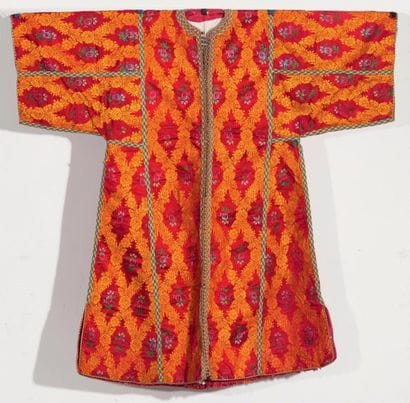 Caftan en soie, Amazigh, Maroc A silk Moroccan...