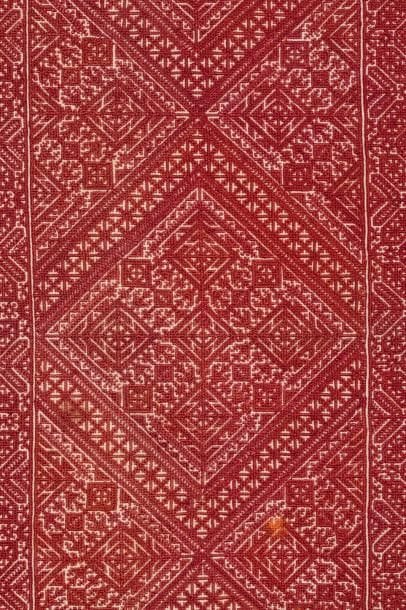 Une broderie de Fes, Maroc A Fes (Fez) embroidery...