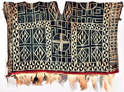 Tunique de Chasseur en technique Ndop, Bamiléké,...