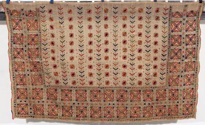 Un panneau brodé, Europe Centrale An embroidered...