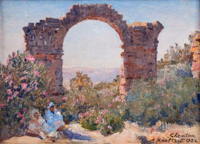 Alexandre ROUBTZOFF (1884-1949) Vue de Chemtou...