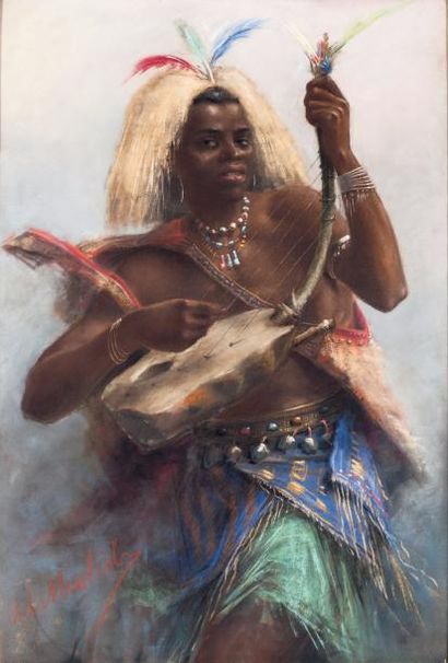 Alphonse-Adolphe MIELICH (1863-1929) Le musicien...