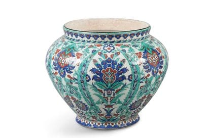 BOCH, vase dans le style d’Iznik, Belgique,...