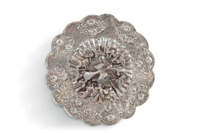 Miroir, en argent, Turquie Ottoman, Fin XIX...