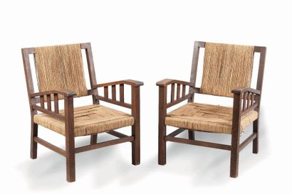 Francis JOURDAIN (1876-1958) Paire de fauteuils...