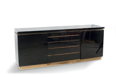 Jean Charles MAHEY (XXe) Enfilade en bois...