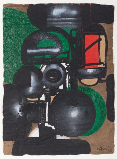 Ladislas KIJNO (1921-2012) Composition Papier...