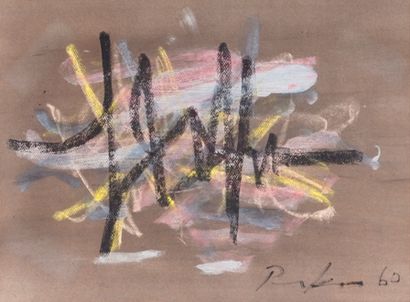 Bill PARKER (1922-2009) Composition Pastel,...