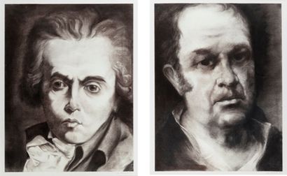Christian ZEIMERT (né en 1934) David et Goya...