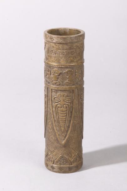 Chine, époque Qing, XIXe siècle Porte-baguettes...
