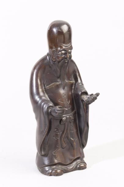 Chine, fin XIXe siècle Sujet en bronze de...