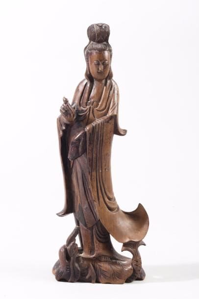 Chine, époque Kangxi (1662-1722) Statuette...