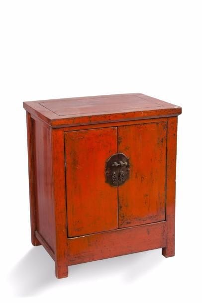 Chine, XIXe siècle Paire de cabinets en bois...
