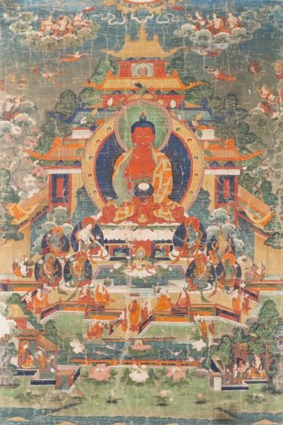 Tibet, fin XVIIIe - début XIXe siècle Thangka...
