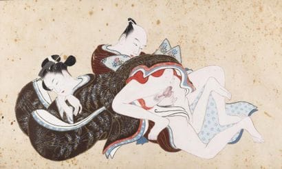 Japon, vers 1900 Deux peintures à l'encre...