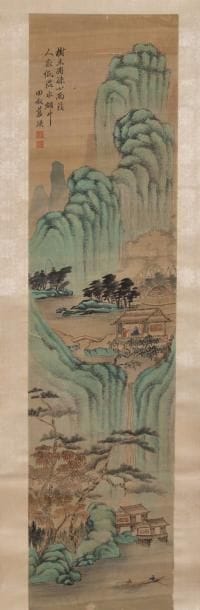 Chine, vers 1900 Peinture verticale à l’encre...