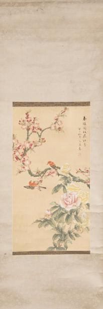 Chine, 1ère moitié du XXe siècle Peinture...