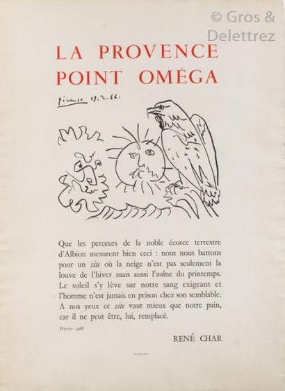 PICASSO] René CHAR. - Lot 289