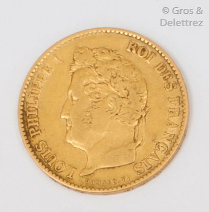Pièce de 40 Francs Français en or. (1833...
