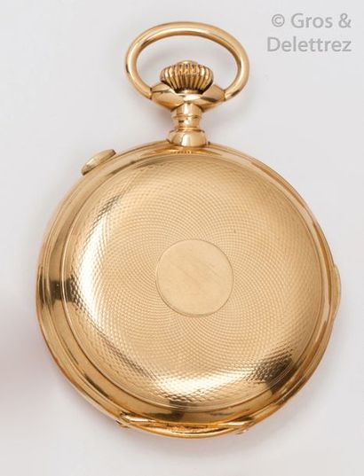 LE PHARE
Montre savonnette en or jaune 14K,...