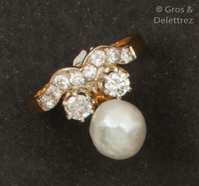 Bague «?Duchesse?» en or jaune ornée d’une...