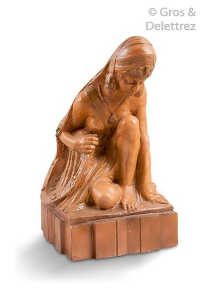 Ecole orientaliste (XXème siècle) Jeune algéroise...