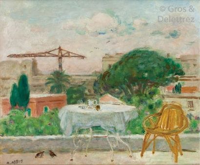 Armand ASSUS (1892-1977) Sur la terrasse...