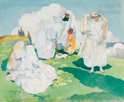 Léon CAUVY (1874-1933) Les hauteurs d’Alger...