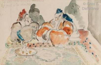 Mariette LYDIS (1894-1970) Le thé vert à...