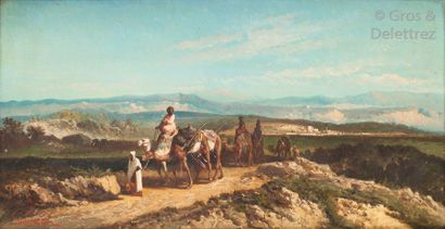 VAN WICK (XIXe - XXe) Caravane en sortie...