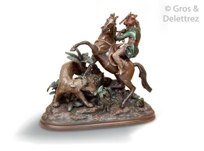 Ecole Orientaliste (XXème siècle) Cavalier...