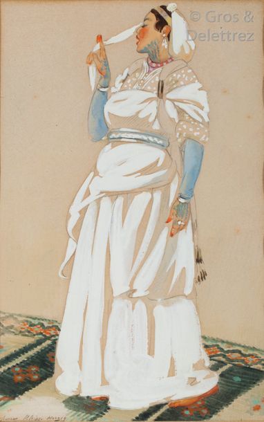 Yvonne KLEISS-HERZIG (1895-1968) Jeune orientale...