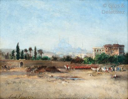 Paul VERNON (1796-1875) Les exercices militaires,...