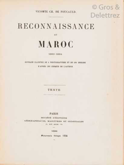 Vicomte Charles de FOUCAULD. Reconnaissance...