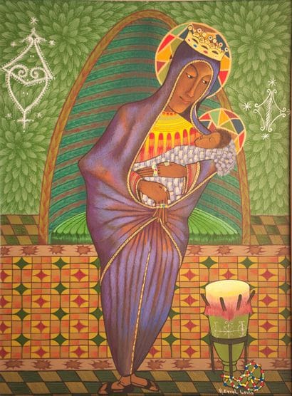 LOUIS R. Errol 

Maternity 

Acrylic on isorel...