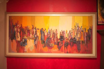 MANUEL Michèle (1935)

La foule 

Huile signée...