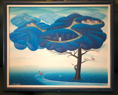 JOSEPH Guy (1957)

Mon arbre bleu 

Acrylique...