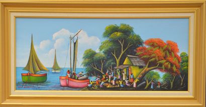 FLORENTIN Pascal 

À bon Port 

Huile sur...