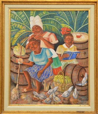 RICHÉ Pierre-Louis (1954)

Daily life 

Oil...