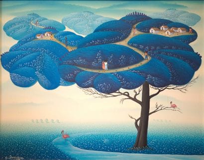 JOSEPH Guy (1957)

Mon arbre bleu 

Acrylique...