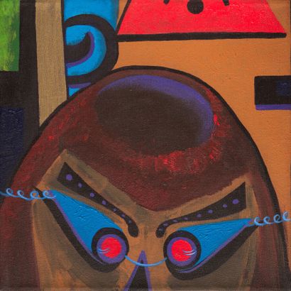 JOAS Y. 

Triptyque 

Huile sur toile signée...