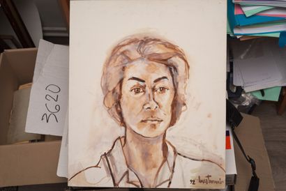 TURNIER Luce (1924 - 1994)

Portrait 

Huile...