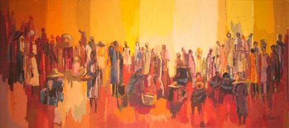 MANUEL Michèle (1935)

La foule 

Huile signée...